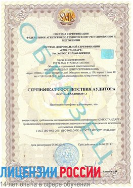 Образец сертификата соответствия аудитора №ST.RU.EXP.00005397-3 Королев Сертификат ISO/TS 16949